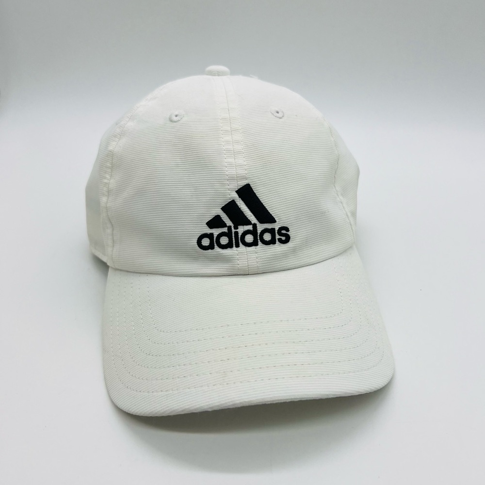 ADIDAS WOMENS WHITE BALL CAP WITH VELCRO ADJUSTABLE STRAP